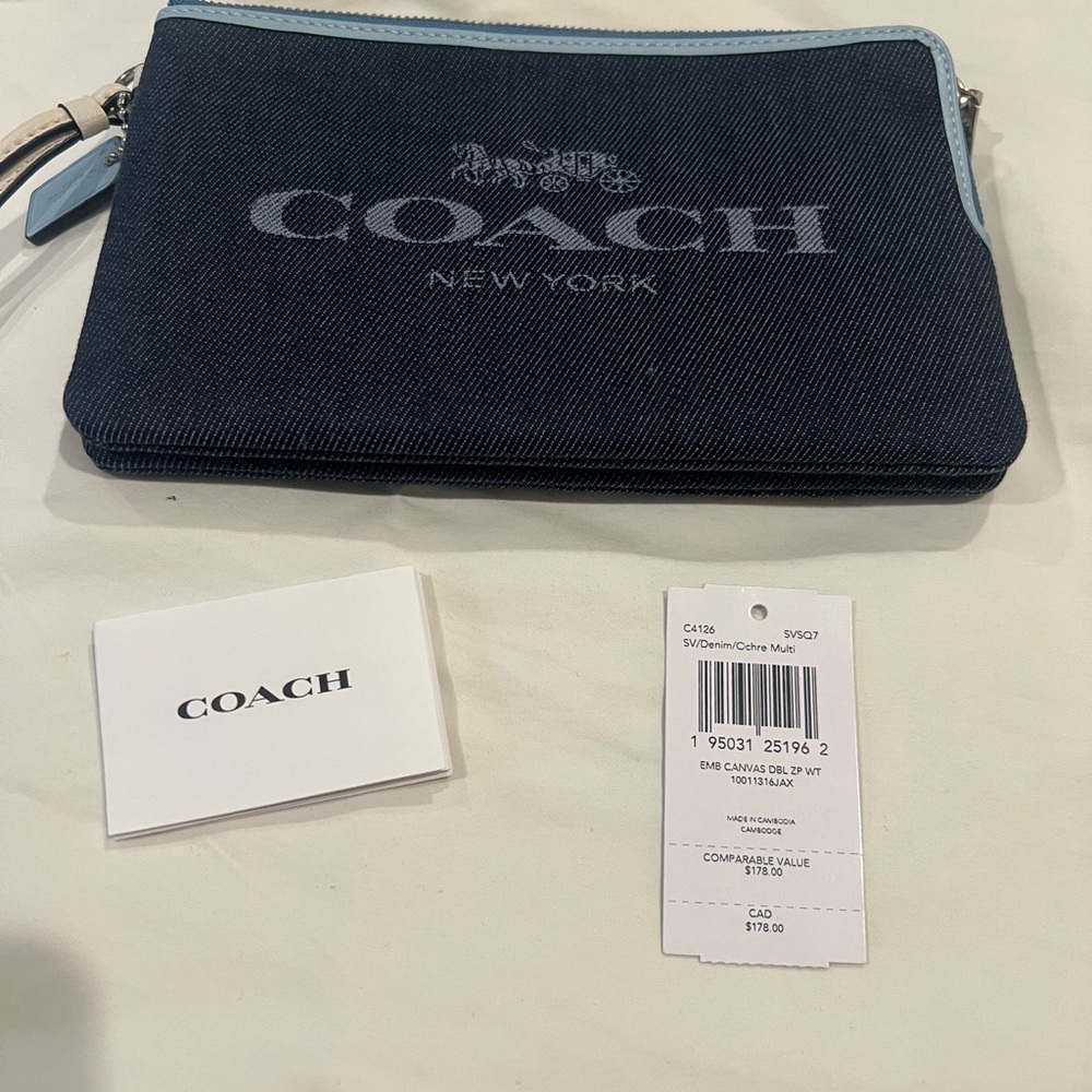 COACH Double Zip Wallet